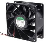 Sunon PMD Series Axial Fan, 12 V dc, DC Operation, 155.9m³/h, 5.6W, 470mA Max, 92 x 92 x 38mm