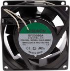 Sunon SF Series Axial Fan, 230 V ac, AC Operation, 40.8m³/h, 18W, 90mA Max, 80 x 80 x 38mm
