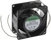 Sunon SF Series Axial Fan, 115 V ac, AC Operation, 39.1m³/h, 12W, 130mA Max, 80 x 80 x 38mm