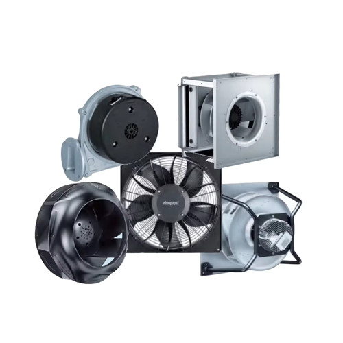  EBM-Papst RG160-28/18N Blowers DC Centrifugal Fan, 220x220x56mm, 48VDC, 123CFM, 66dBA, 20W, Ball Be